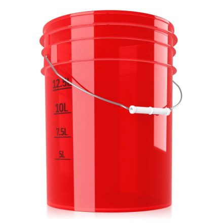 ChemicalWorkz Mosóvödör Átlátszó Piros 19L Ultra Clear Buckets 