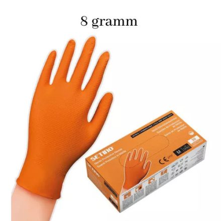 SETINO 8g Nitril Kesztyű (Extra Vastag) M Méret