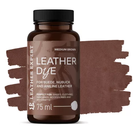 Bőrfesték - Velur. Nubuk, Analin 75ml Medium Brown